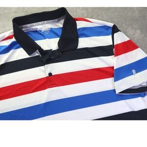 Prince‎ Striped Performance Polo Shirt Men's Size XL Pickleball Tennis